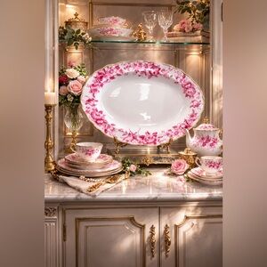 Royal Albert “Paradise” Oval Serving Platter – 13.5” Bone China, England